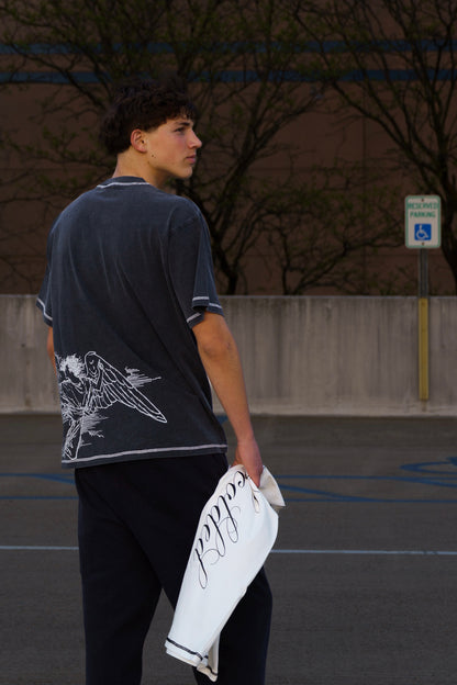 'Faded Ash' Oversized Tee