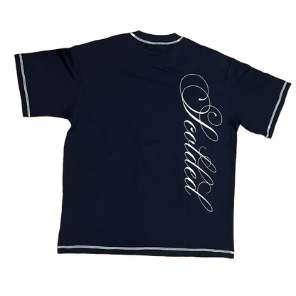 'Navy" Oversized Smooth Tee